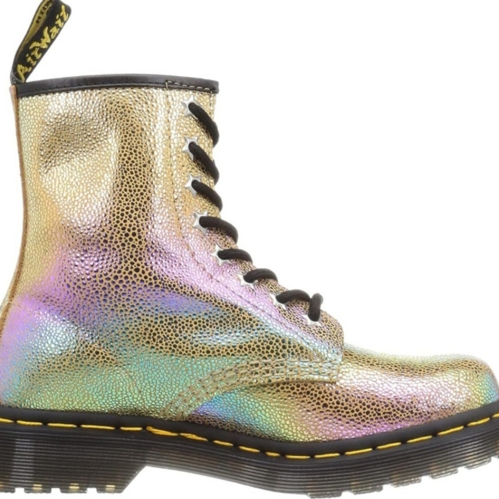 Dr. Martens 1460 Rainbow Ray Sand Rainbow Ray Women's shoes Size6 new - Picture 10 of 10